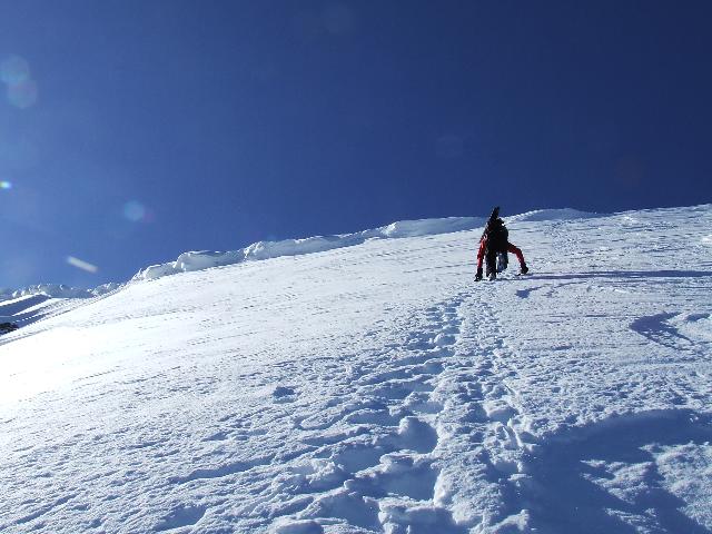 #5 Domes de miage : derniers metre avant la sortie sur l Domes de miage : derniers metre avant la sortie sur l'arete