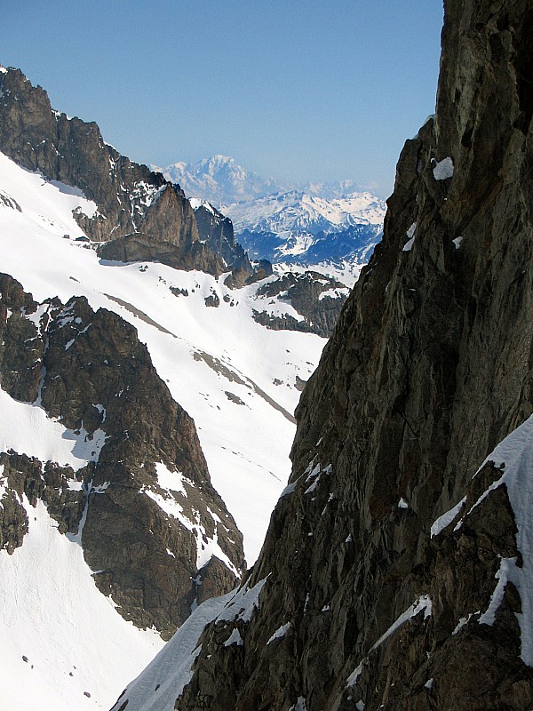 #7 le mont blanc : et oui on voit aussi le mont blanc de la brèche de la Somme le mont blanc : et oui on voit aussi le mont blanc de la brèche de la Somme