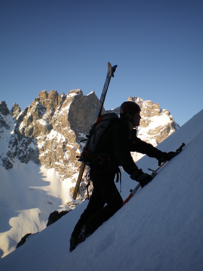 #3 Col Claire : Dans la rampe permettant de rejoindre le vallon Claire Col Claire : Dans la rampe permettant de rejoindre le vallon Claire