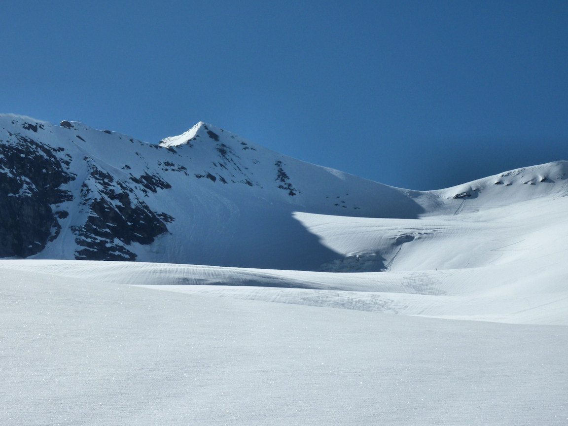 Glacier des sources de l'Isère : Bien bouché.