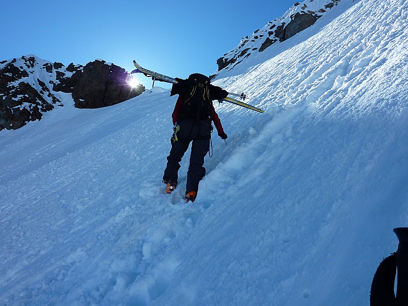 #3 Face N du col des glaciers : Montée dans la face N Face N du col des glaciers : Montée dans la face N