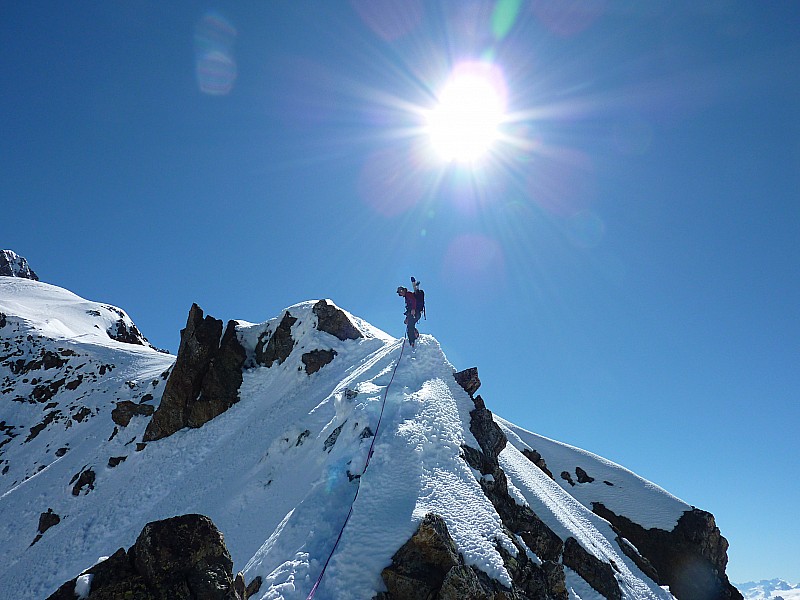#8 Arête SW du dôme des glaciers : Partie supérieure Arête SW du dôme des glaciers : Partie supérieure