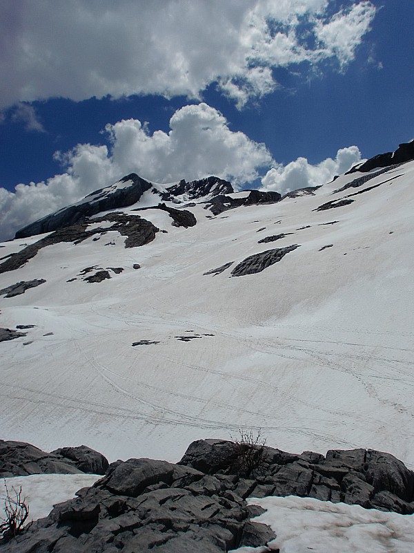 loma verde : après 30 mns de phoque on redescend vers candanchú par loma verde