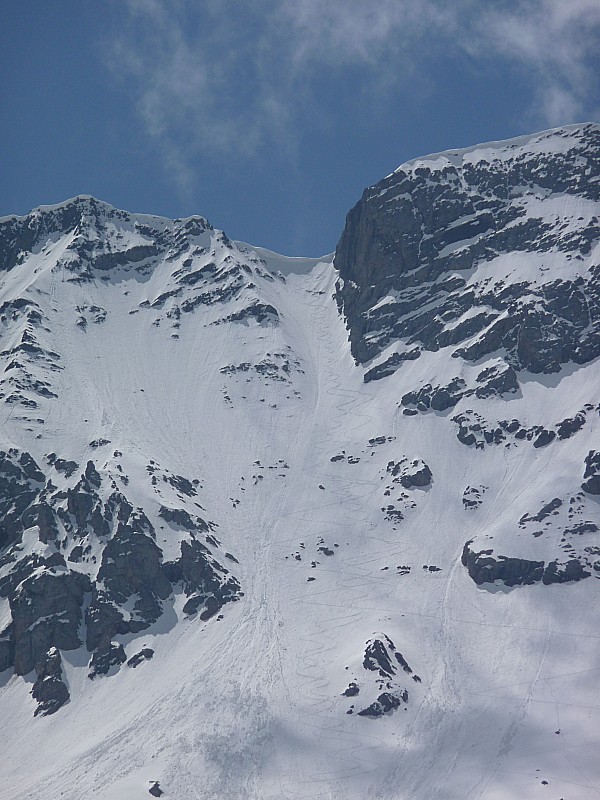 Couloir : Couloir et traces