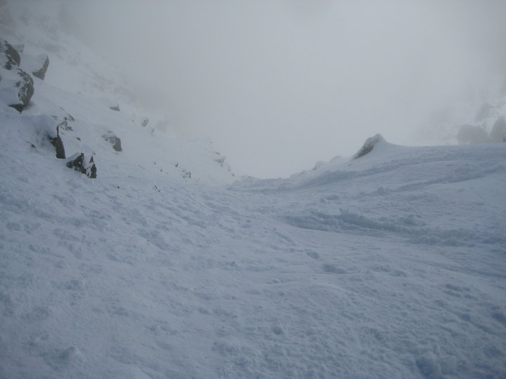 #5 couloir SW : brouillard épais couloir SW : brouillard épais