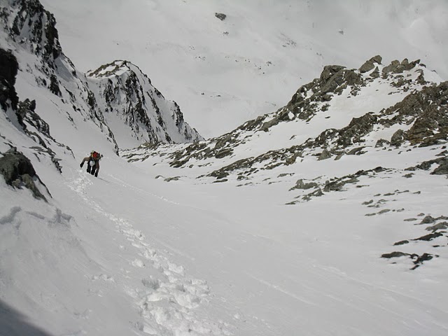 #4 Mt Vélan couloir septentrional : Haut de la branche de gauche Mt Vélan couloir septentrional : Haut de la branche de gauche