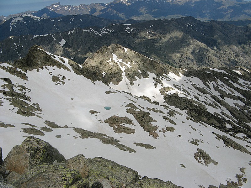 #10 Vue depuis le sommet : Lac de Galiera. Vue depuis le sommet : Lac de Galiera.
