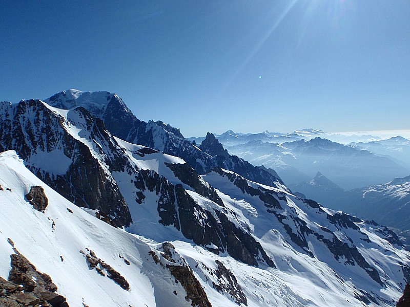 #3 du sommet : Vue imprenable sur le Mont Blanc et l du sommet : Vue imprenable sur le Mont Blanc et l'Italie