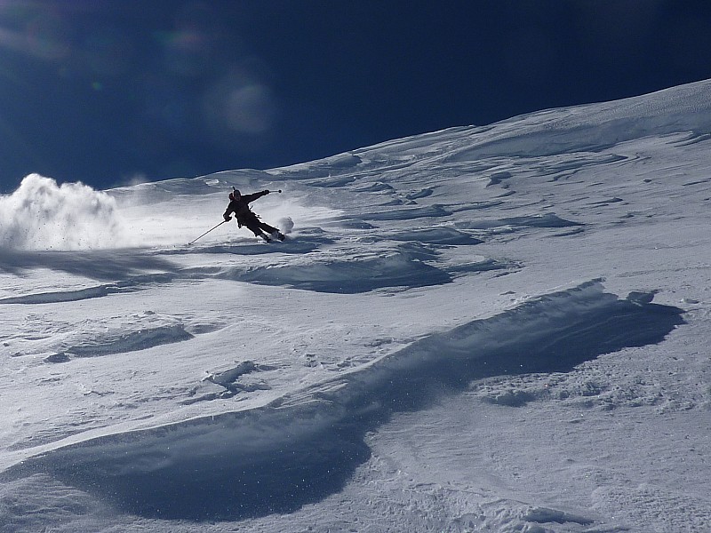 Mont Blanc : face nord : une des bonnes portions