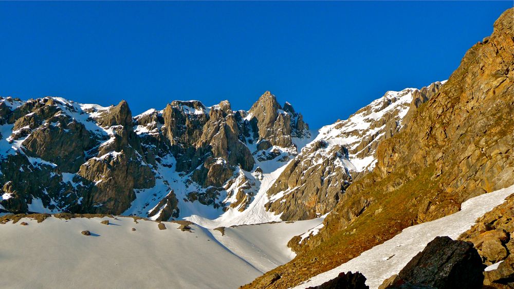 #1 La Clapière et le Gd Galibier : se dévoilent au soleil La Clapière et le Gd Galibier : se dévoilent au soleil
