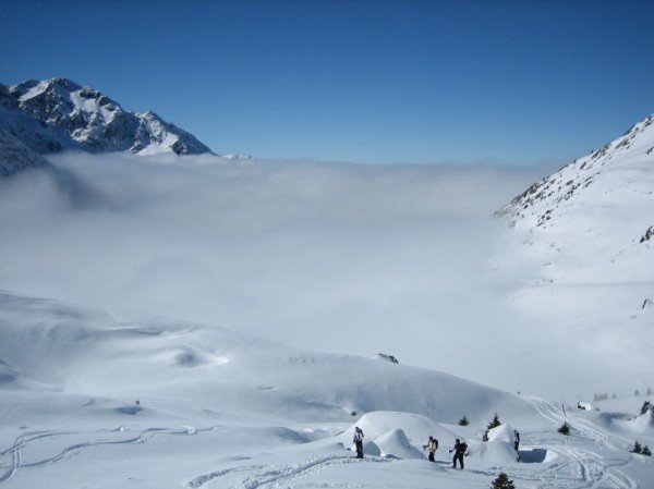 #1 montée à l montée à l'aigleton : En montant à l'Aigleton, au dessus des nuages