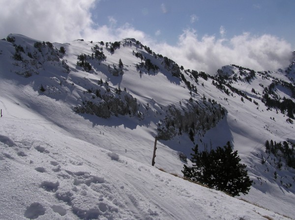 #3 Sommet au sud du Dôme de Belle : Vue sur la face encore vierge que l Sommet au sud du Dôme de Belle : Vue sur la face encore vierge que l'on descendra pour notre seconde descente