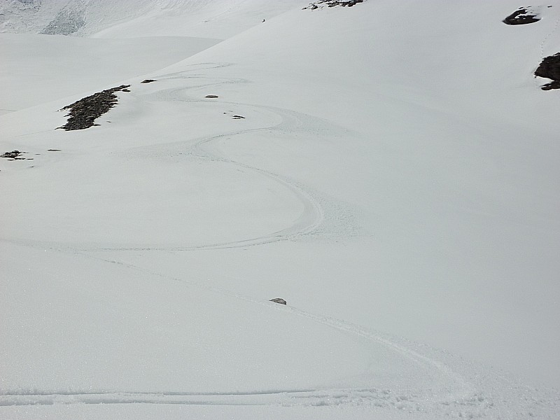 #13 Descente : Les traces ne sont visibles que sous 2900m !! Descente : Les traces ne sont visibles que sous 2900m !!