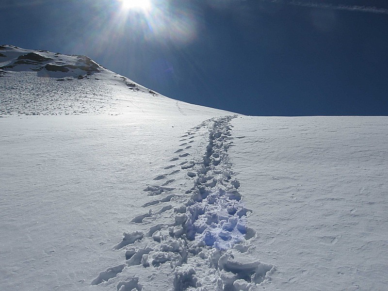 #5 trace : tout droit dans la pente et sans marches... trace : tout droit dans la pente et sans marches...