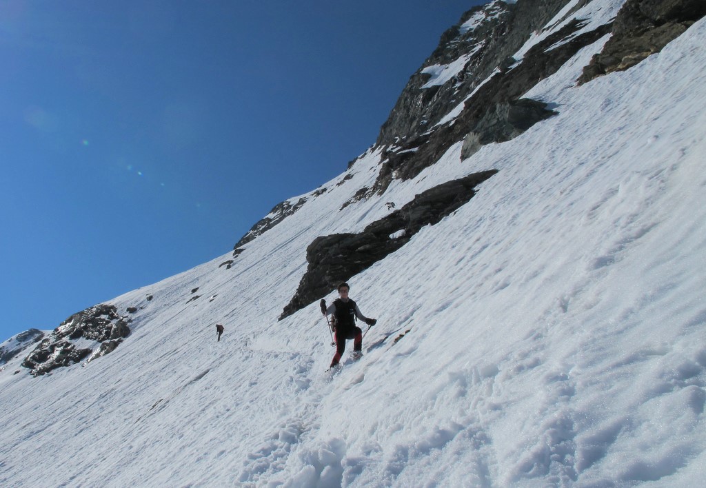 #6 Dans le versant Nord... : ...de la Pte de Méan Martin, sur une neige bien pourrie Dans le versant Nord... : ...de la Pte de Méan Martin, sur une neige bien pourrie