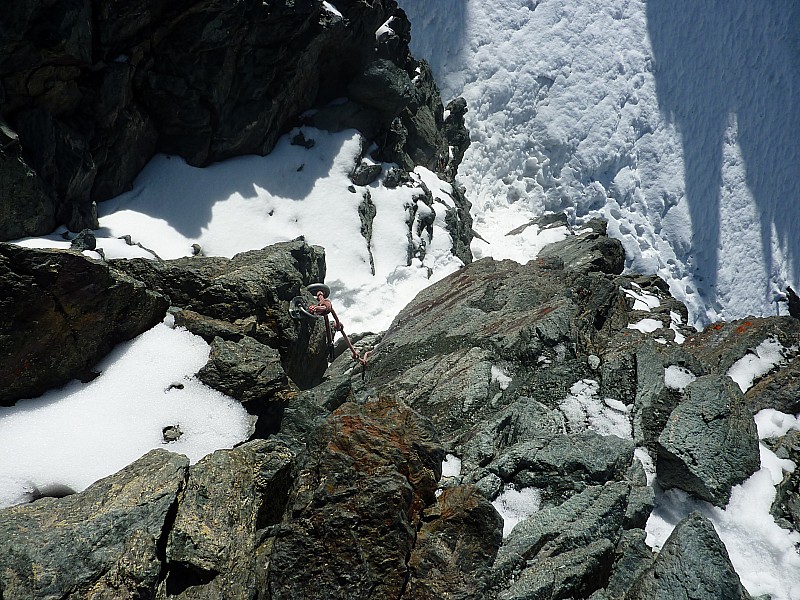 #10 Col des Roches : Descente sur le glacier du Geay Col des Roches : Descente sur le glacier du Geay