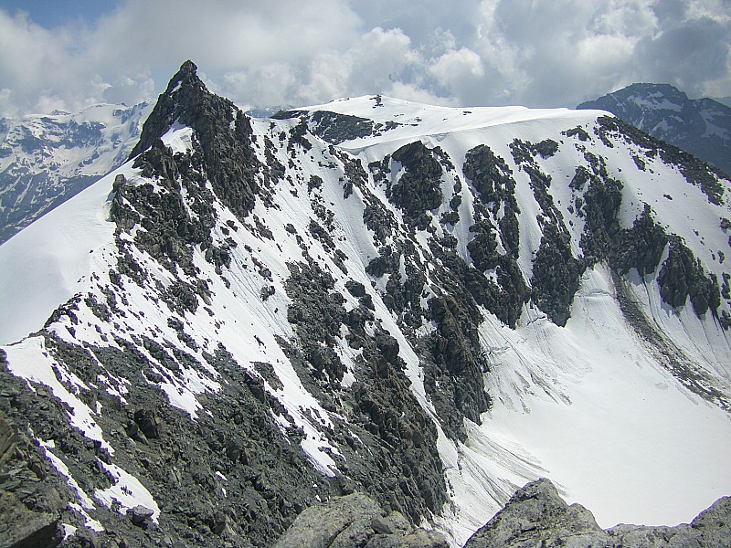 #2 vue du sommet : aiguille et dome de polset vue du sommet : aiguille et dome de polset