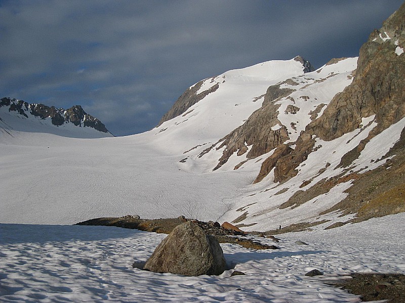Etendard : Glacier et sommet