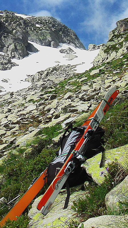 #2 Au dessus des lacs : Les skis s Au dessus des lacs : Les skis s'impatientent et moi je tire la langue