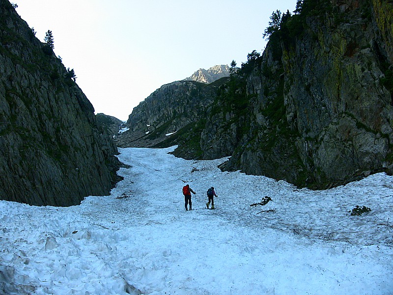 #6 C C'est partit, on chausse pour 900m de neige continue jusqu'à 100m sous le sommet !