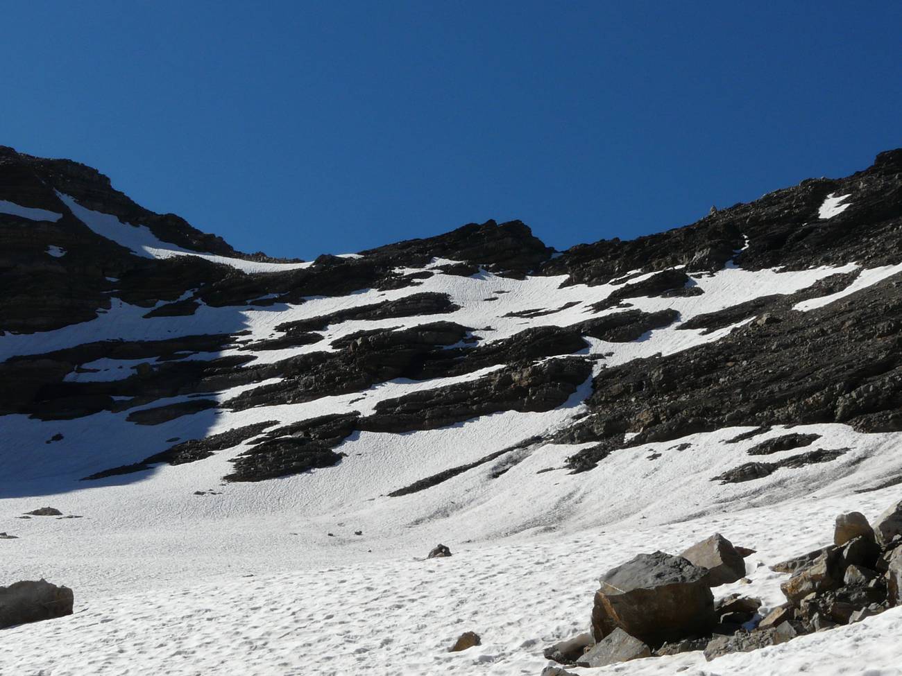 #7 Fin du glacier et le col : ca se rapproche Fin du glacier et le col : ca se rapproche