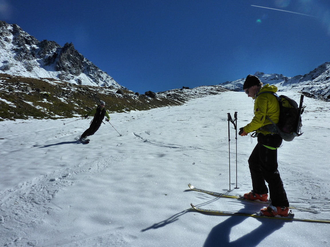 Combe de Thorens : De bonnes conditions pour la partie finale de la descente