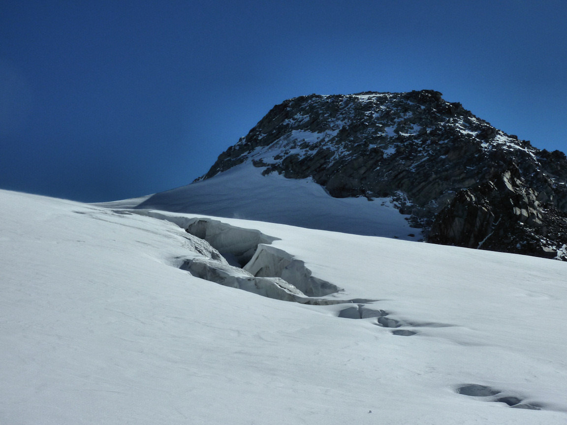 Glacier de Chavière : ça passe, mais la vigilance est de rigueur.