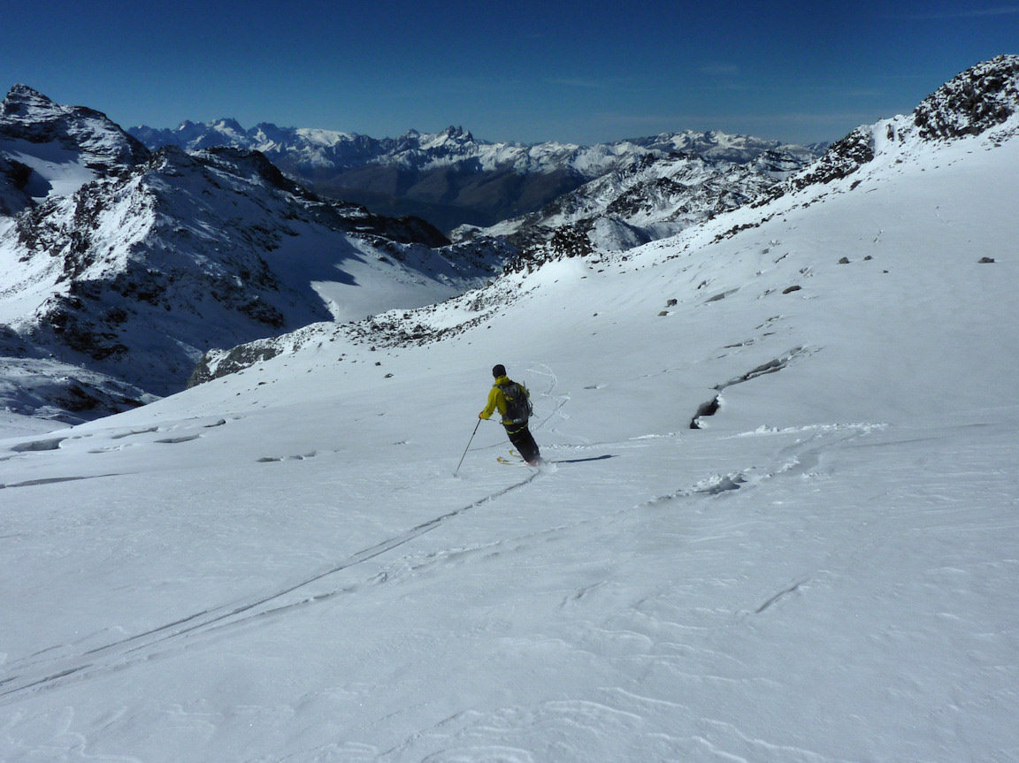 Plein Sud : descente en direction du col de Thorens