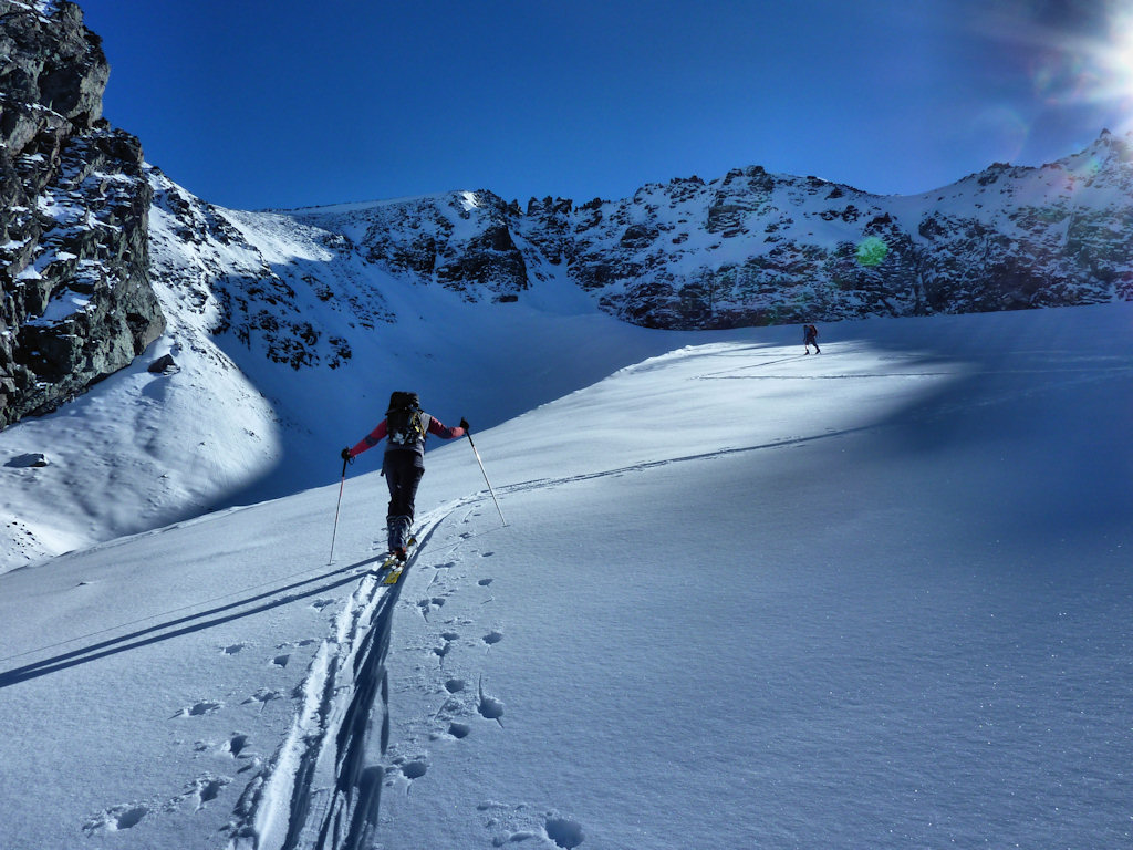 #6 Glacier Pers : A l Glacier Pers : A l'approche de la rampe ouest qui donne accès au plateau supérieur.