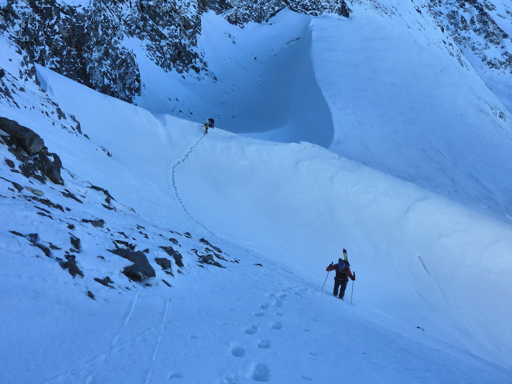 #7 Déchaussage : Dans le passage raide. Déchaussage : Dans le passage raide.