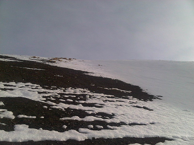 #7 Partie sommitale : Manque de neige... Partie sommitale : Manque de neige...