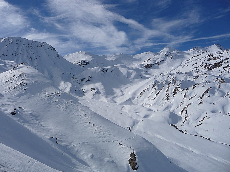 Vallon de Fontaine Lombarde : et objectif en arrière plan ( Lachat )