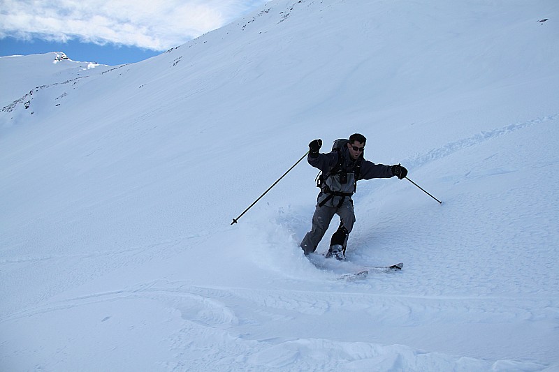 Poudre au nord : bon ski ( photo JIB )