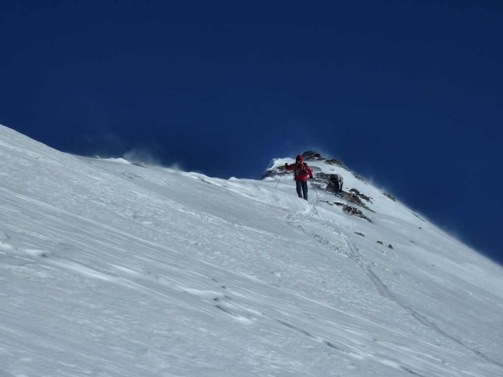Le sommet 3482 m : La pause casse-croûte, ça ne sera pas pour aujourd'hui !