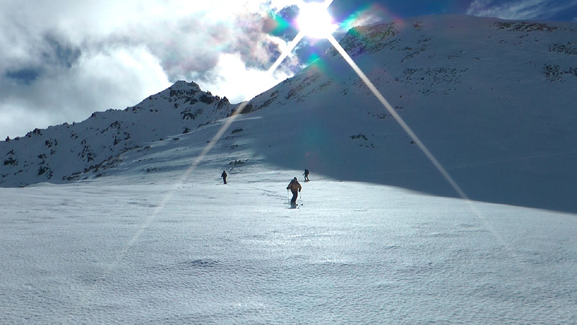 Belle descente jusqu'à 2100m