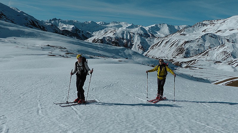 Salso Moreno, montée vers le col de Gorge Grosse, secteur Gialorgue : Sestrieres en A/R plan