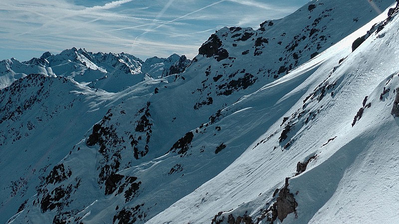 Col de Gorge Grosse: Enneigement coté italien