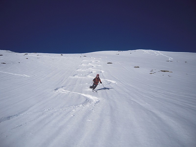 #5 debut de la descente : neige bien skiable debut de la descente : neige bien skiable