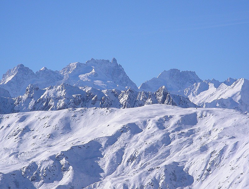 #5 Clin d Clin d'Oeil : Vue classique vers la Meije et le Rateau, mais on s'en lasse jamais!