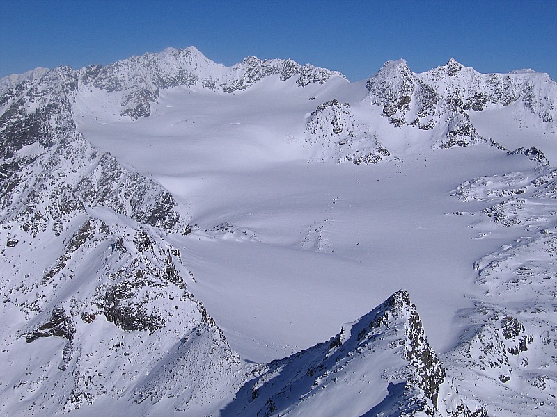 #5 sommet : Vue sur le glacier et le col de gébroulaz sommet : Vue sur le glacier et le col de gébroulaz