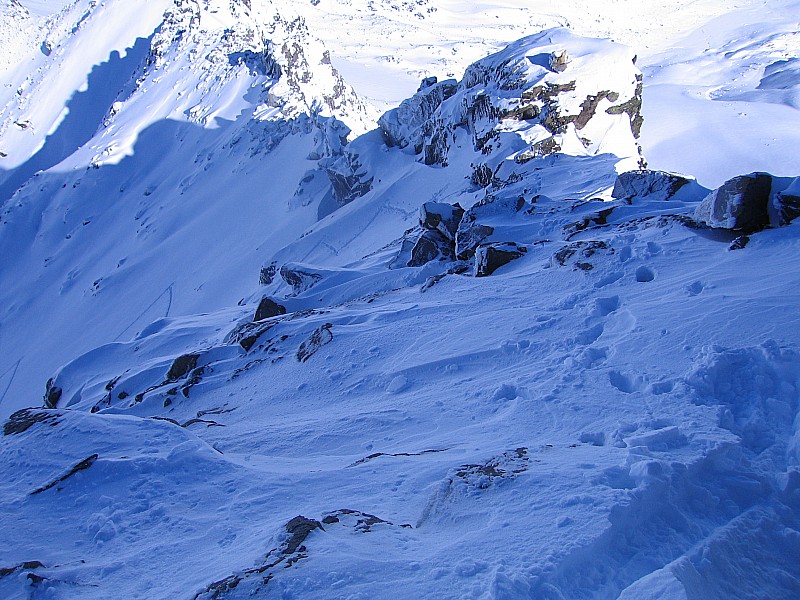 #7 Descente : 100m à pied sur l Descente : 100m à pied sur l'arete