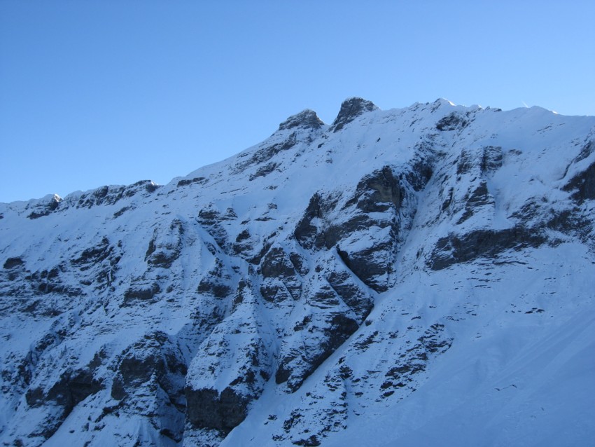 #1 Megève : Aiguille Croche et son couloir N, bien austère... Megève : Aiguille Croche et son couloir N, bien austère...