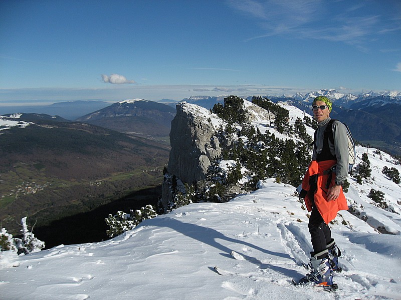 #7 Sommet du Margériaz : Pinpin au sommet lors de la première montée Sommet du Margériaz : Pinpin au sommet lors de la première montée
