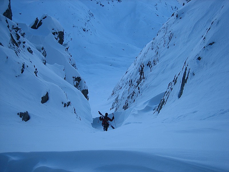 #2 Le couloir : Le vent a bien travaille cote italien Le couloir : Le vent a bien travaille cote italien