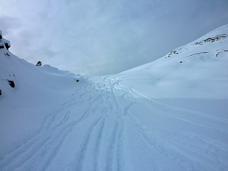 #4 descente : Sous le col de l descente : Sous le col de l'Aig. Verte