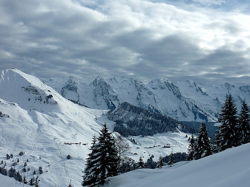 #3 Combes des Aravis : Les combes ont l Combes des Aravis : Les combes ont l'air d'avoir été bien soufflées: croupes dégarnies