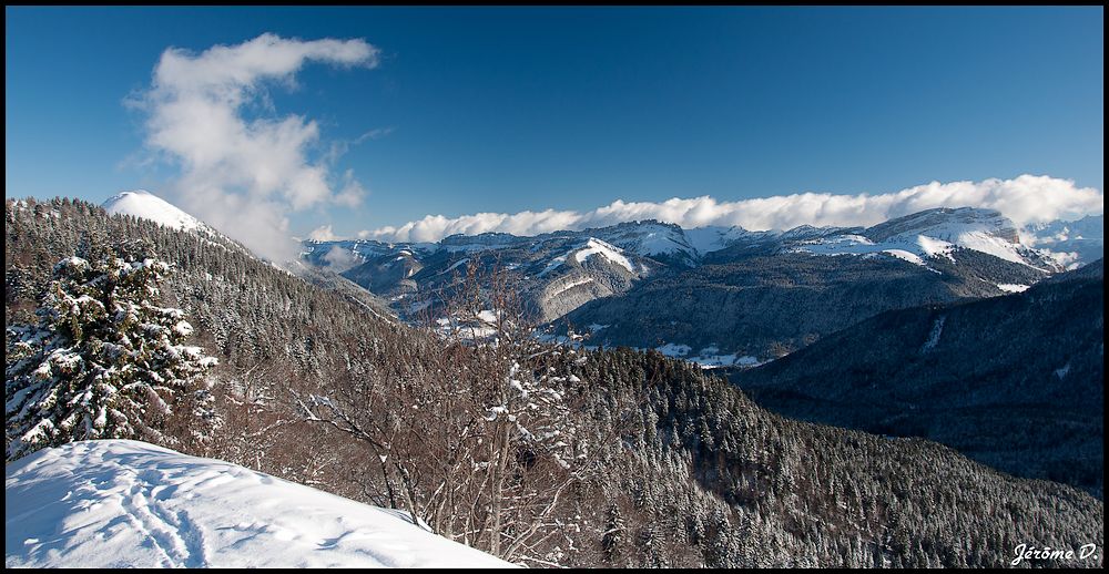 panorama : du Charmant Som à la Dent de Crolles