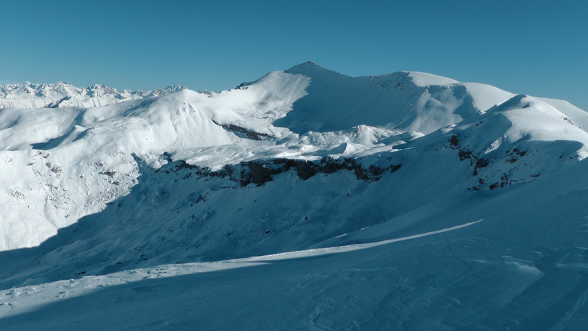 #20 Journée froide mais magnifique: Mt Mounier et Argentera en A/R plan à sa gauche Journée froide mais magnifique: Mt Mounier et Argentera en A/R plan à sa gauche