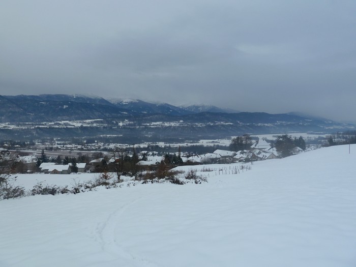 #6 Morbié : Arrivée à travers champs aux Allues. Morbié : Arrivée à travers champs aux Allues.