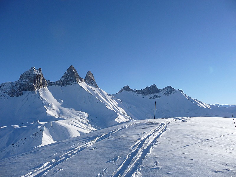 Depuis Gros Crey : Arves et Saussaz